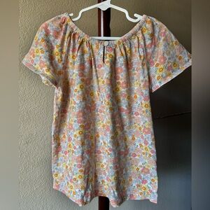 Carter's Floral Kids Blouse - Pink and Orange